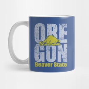 Vintage Oregon Beaver State Mug